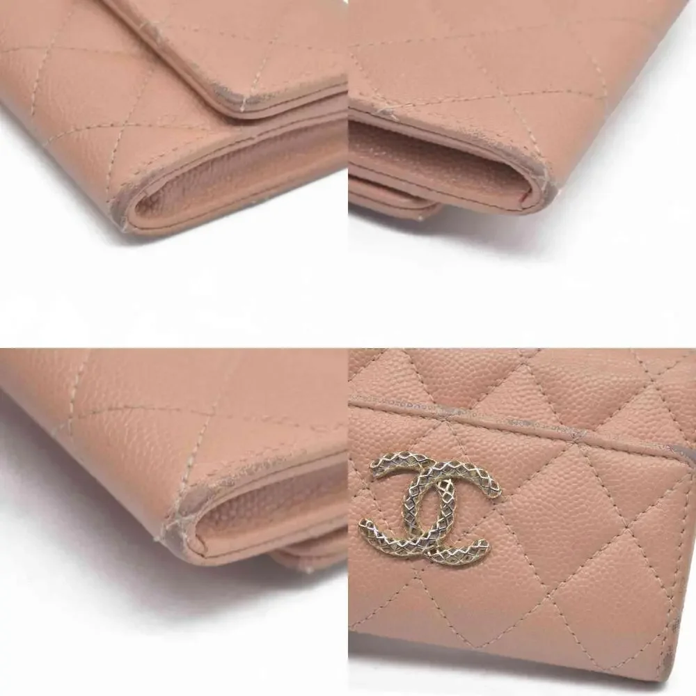 Chanel Quilted CC Flap Card Holder Interlocking CC Logo